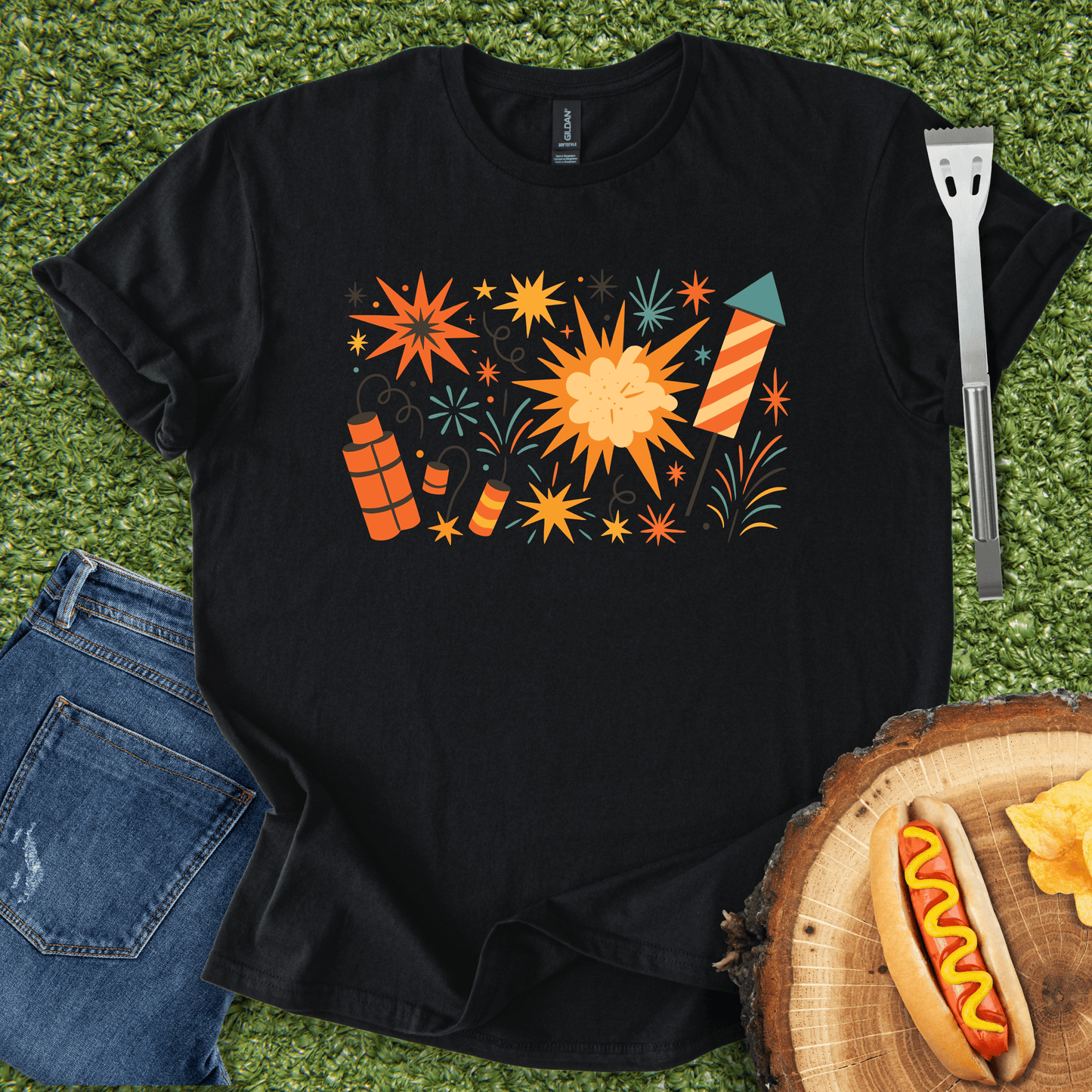 Festive Fireworks T-Shirt