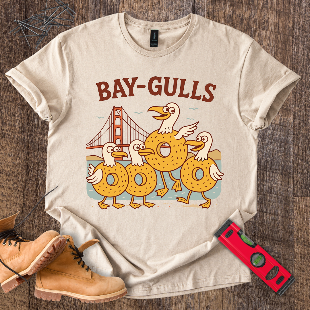 "Bay-Gulls" Dad Joke T-Shirt