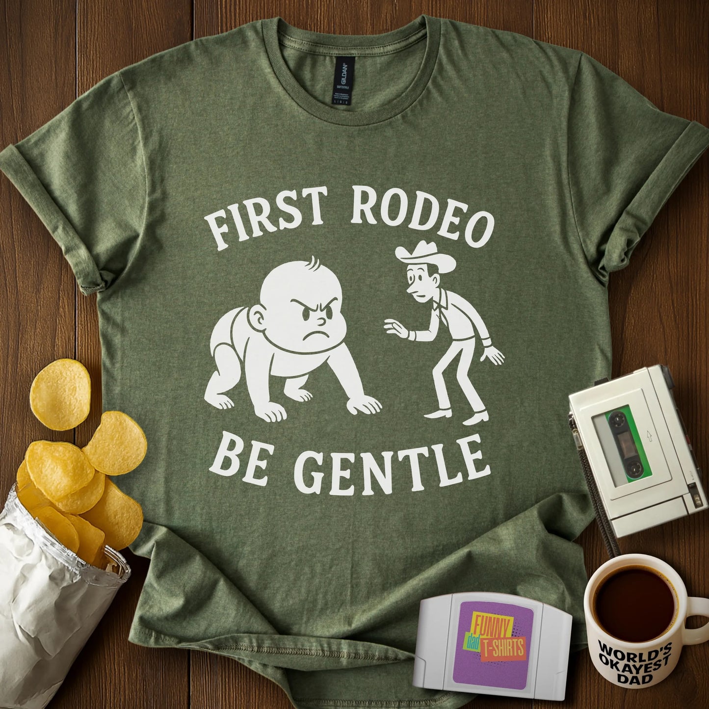 "First Rodeo. Be Gentle" Tee
