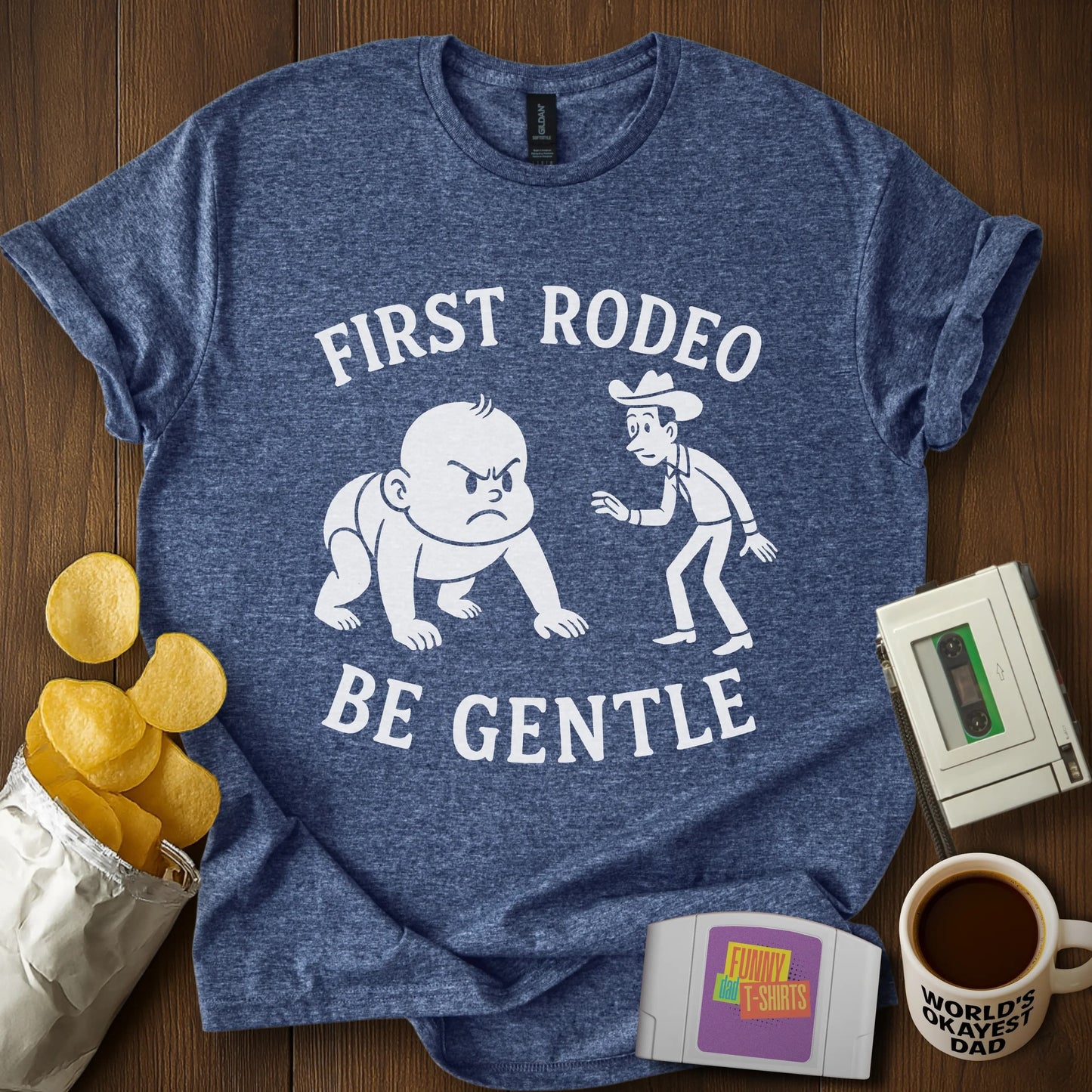 "First Rodeo. Be Gentle" Tee