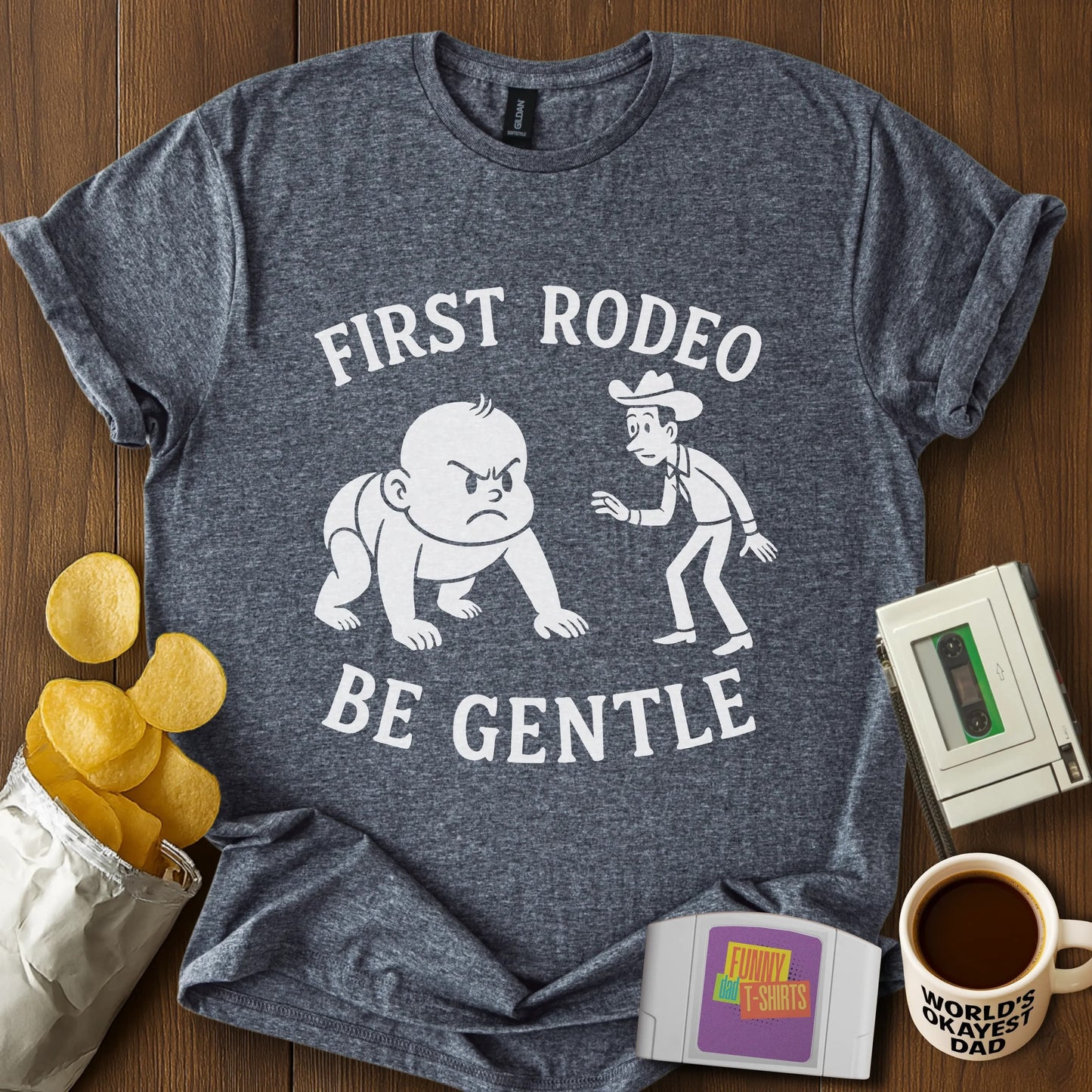 "First Rodeo. Be Gentle" Tee