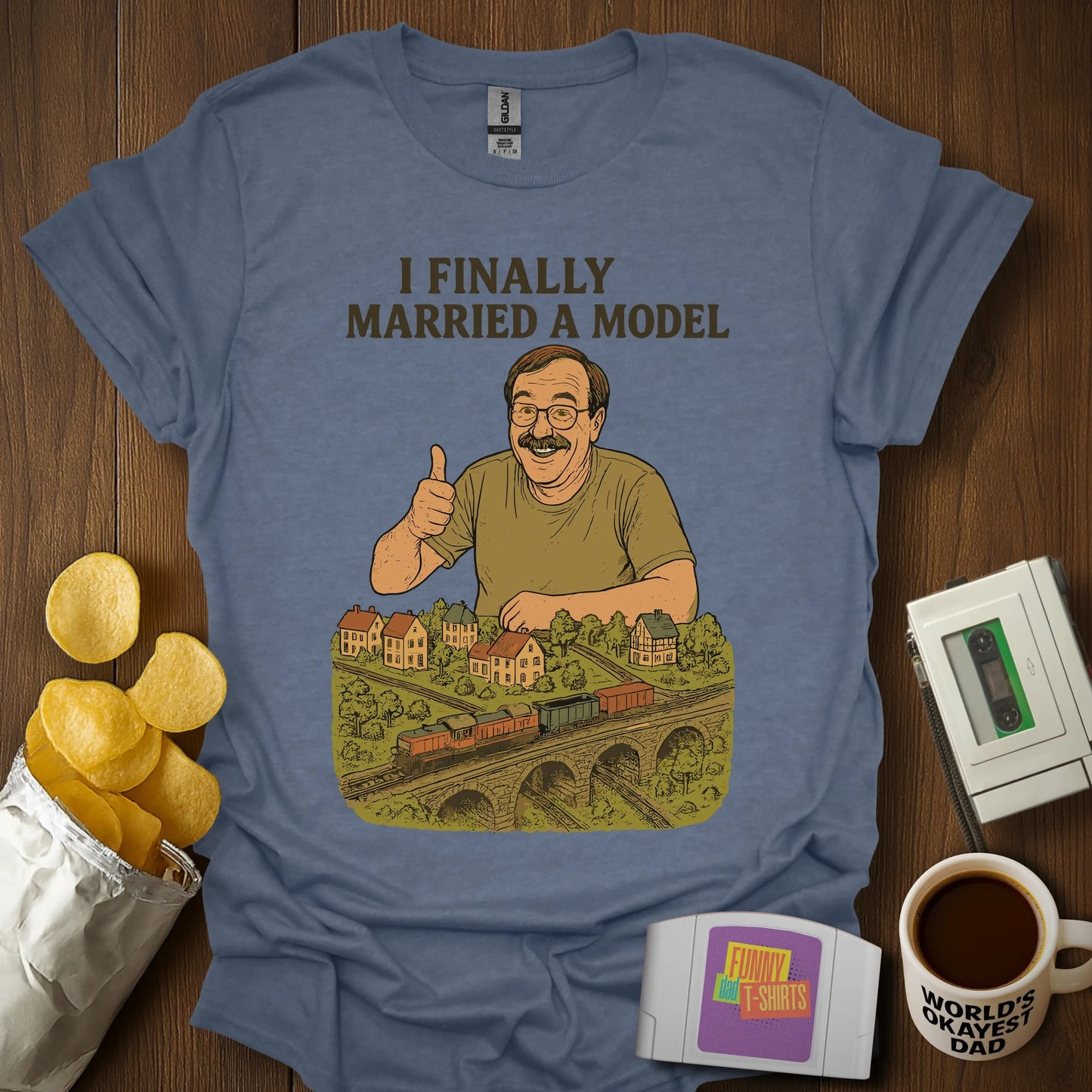 I Married a Model! (Train) Tee