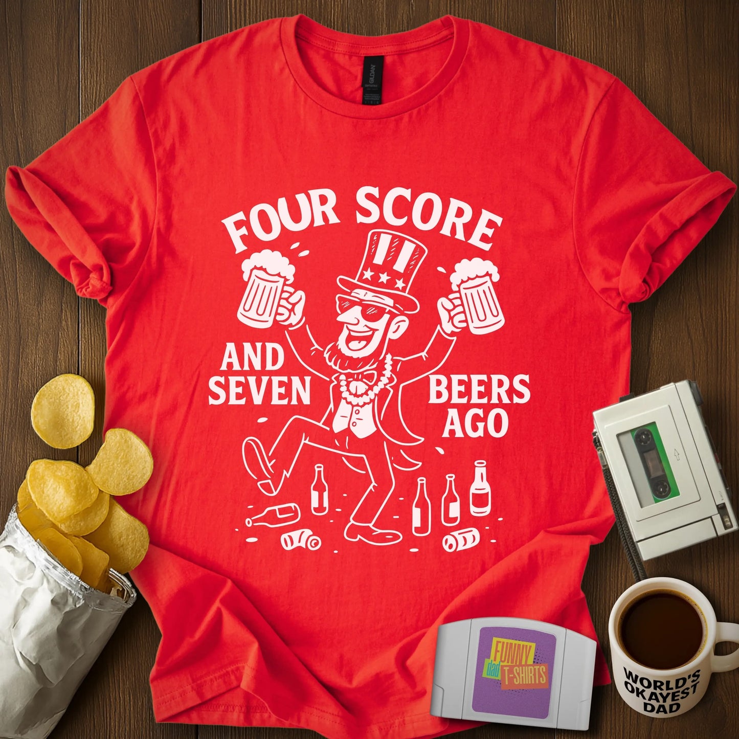 Four Score and Seven Beers Ago Tee