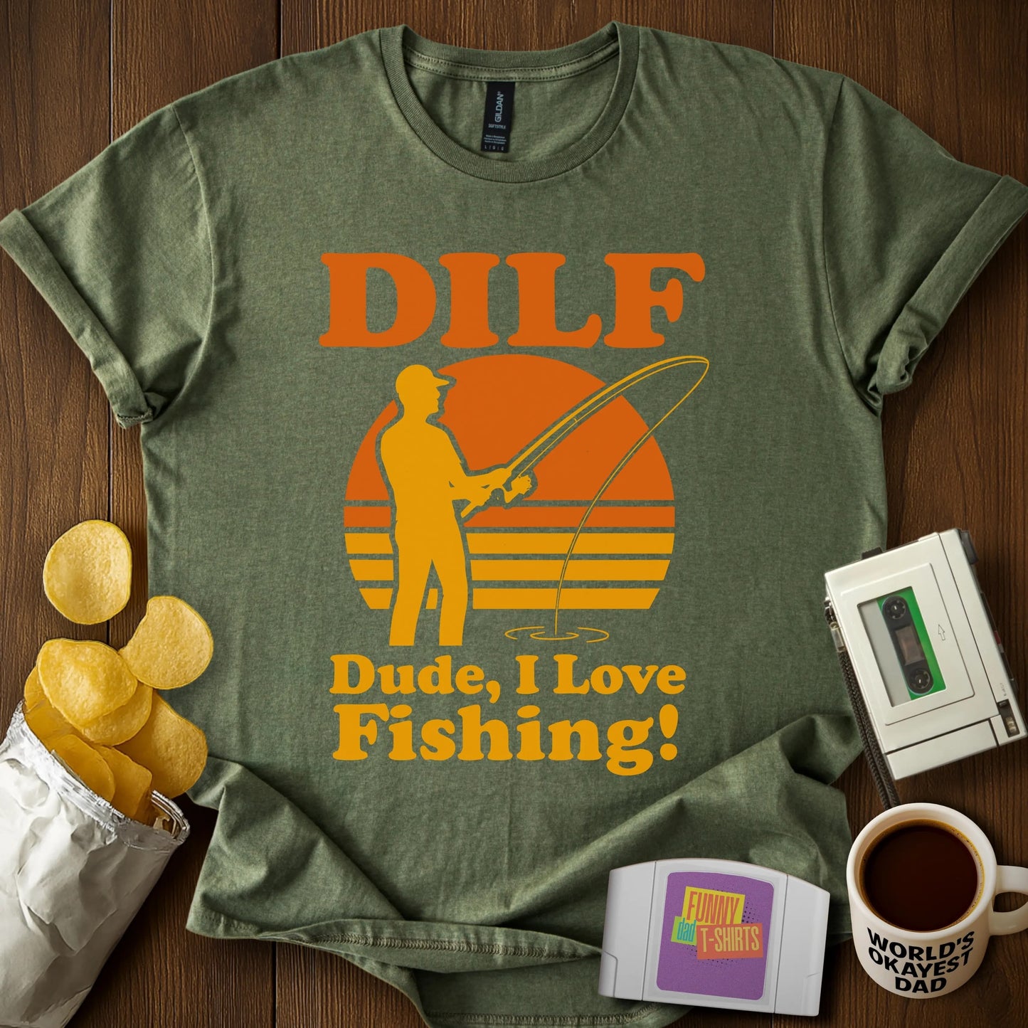 DILF Fishing Tee