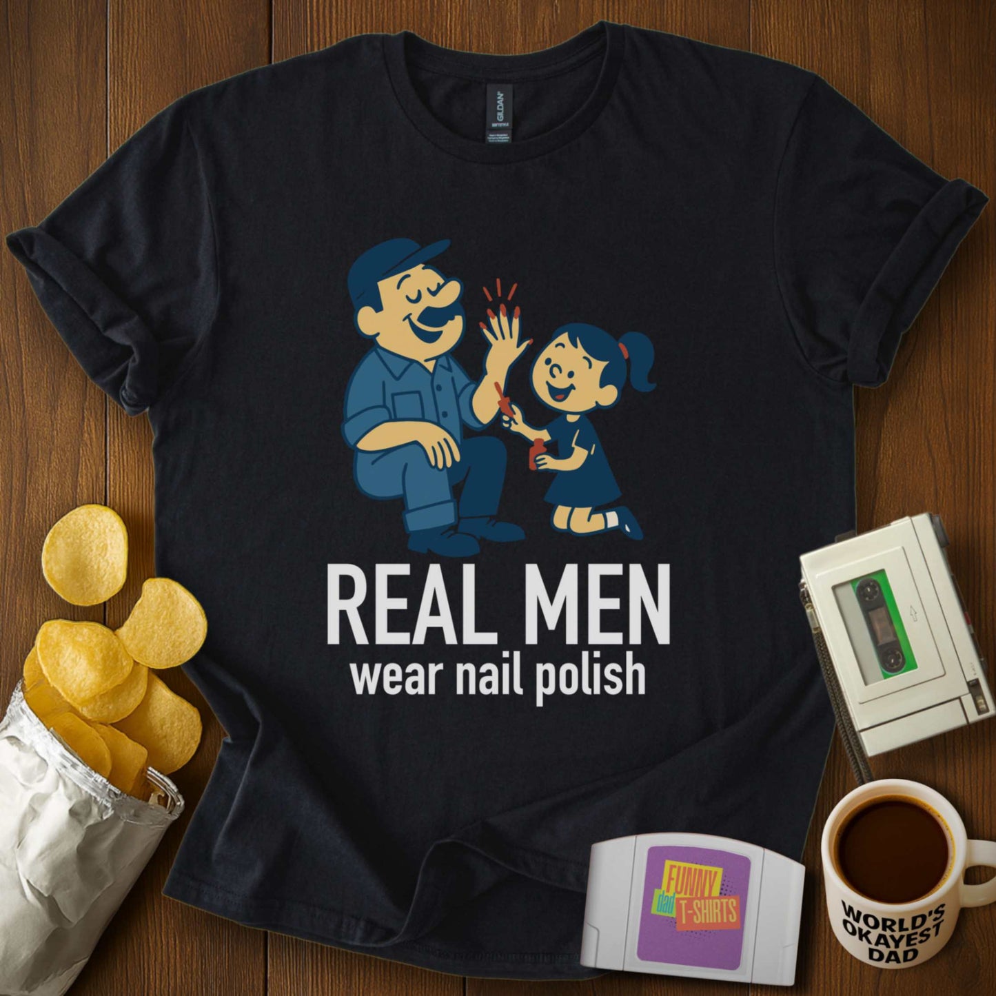 Real Men Wear Nail Polish T-Shirt