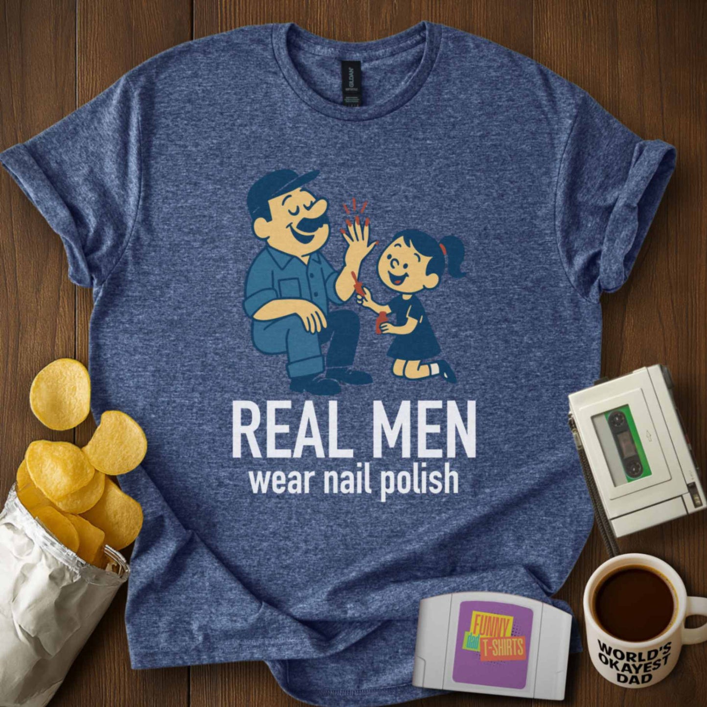 Real Men Wear Nail Polish T-Shirt