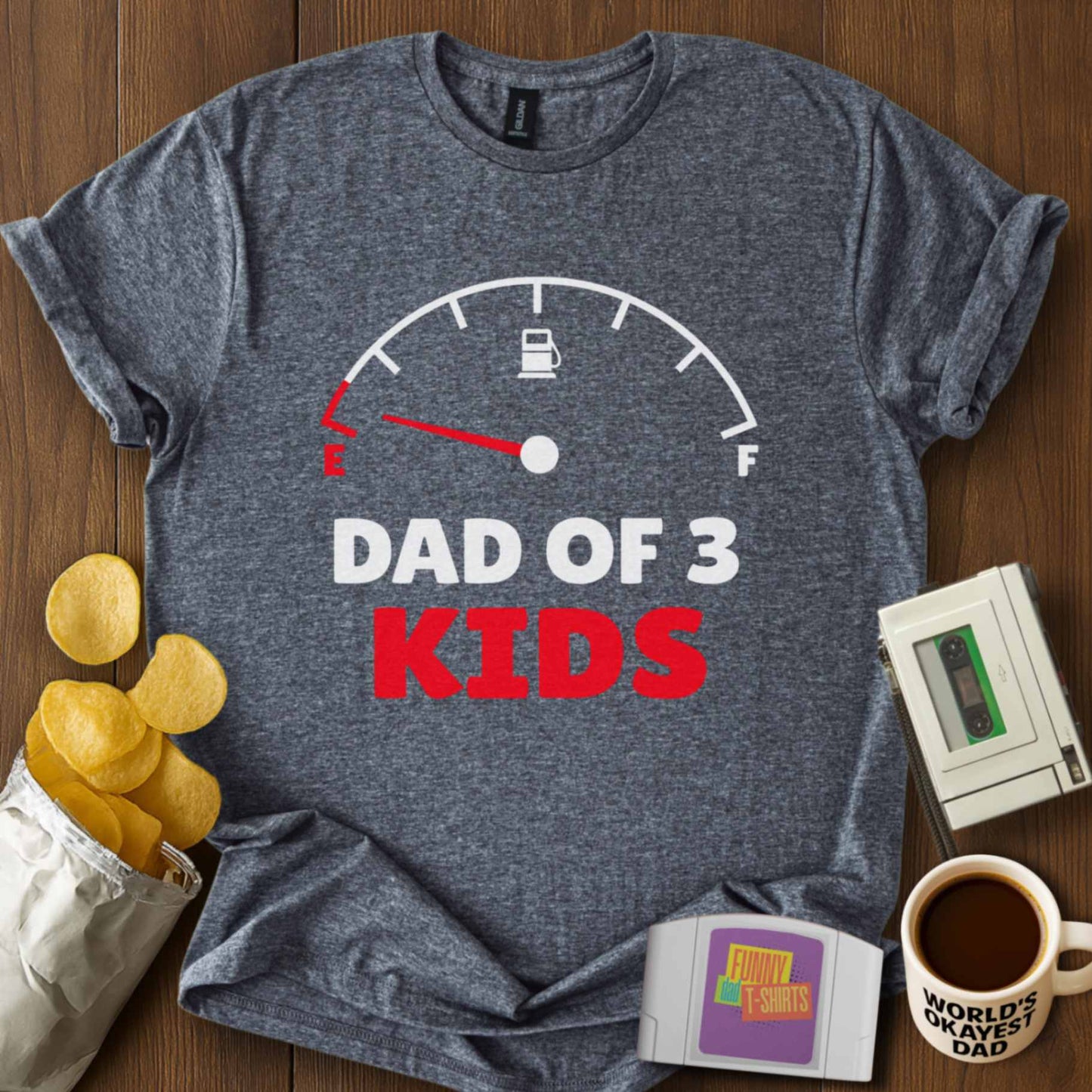Empty Dad of 3 Tee