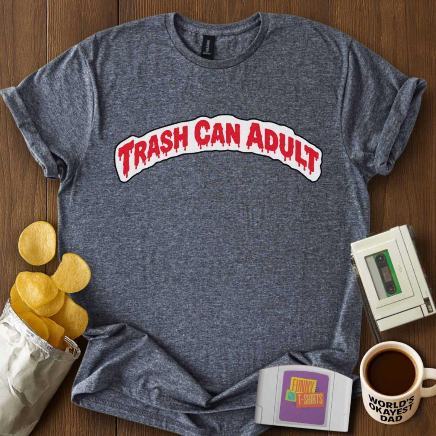 Trash Can Adult Parody Tee