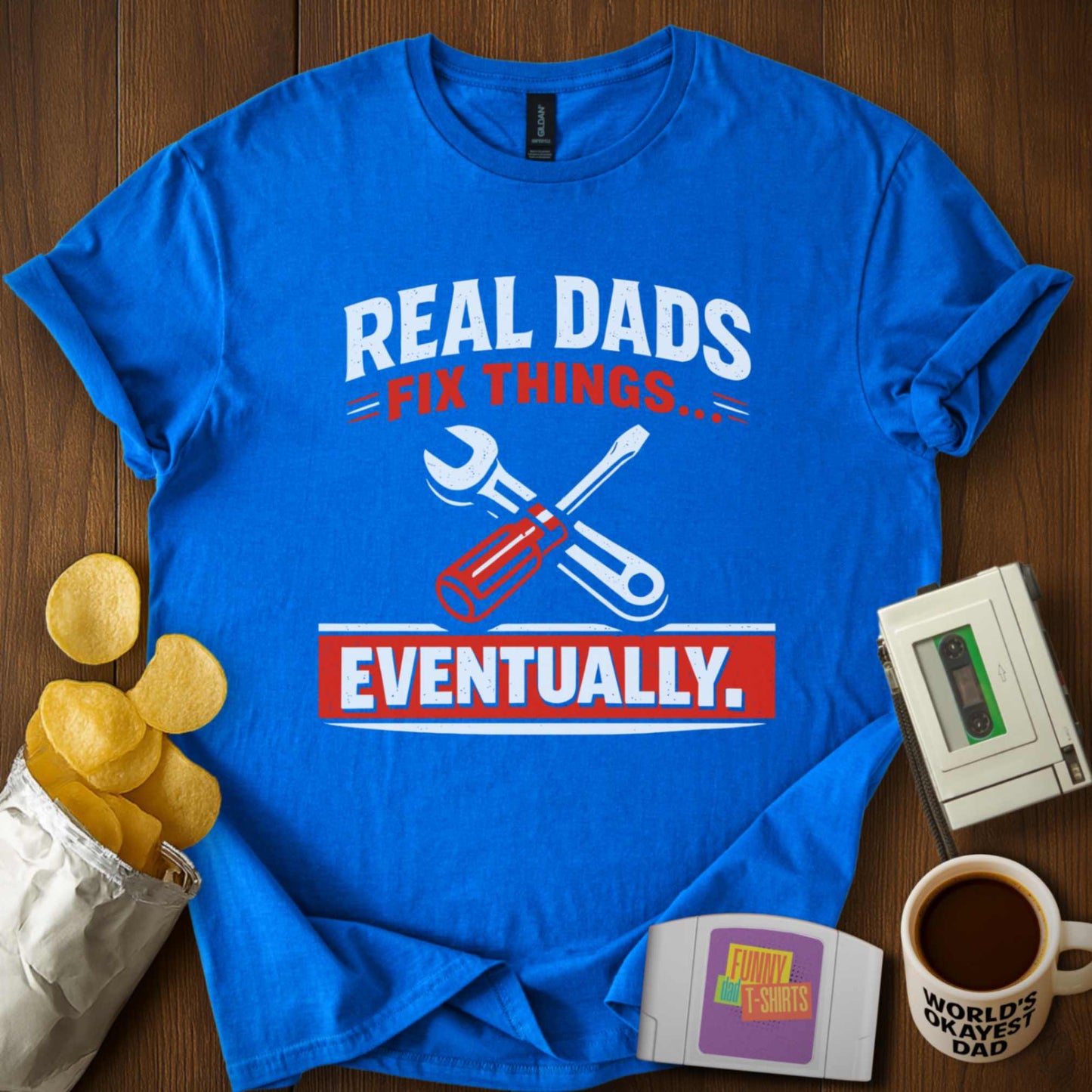 Real Dads Fix Things Tee
