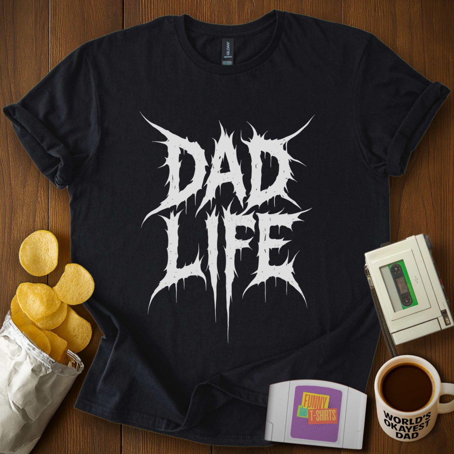 Dad Life Death Metal Tee