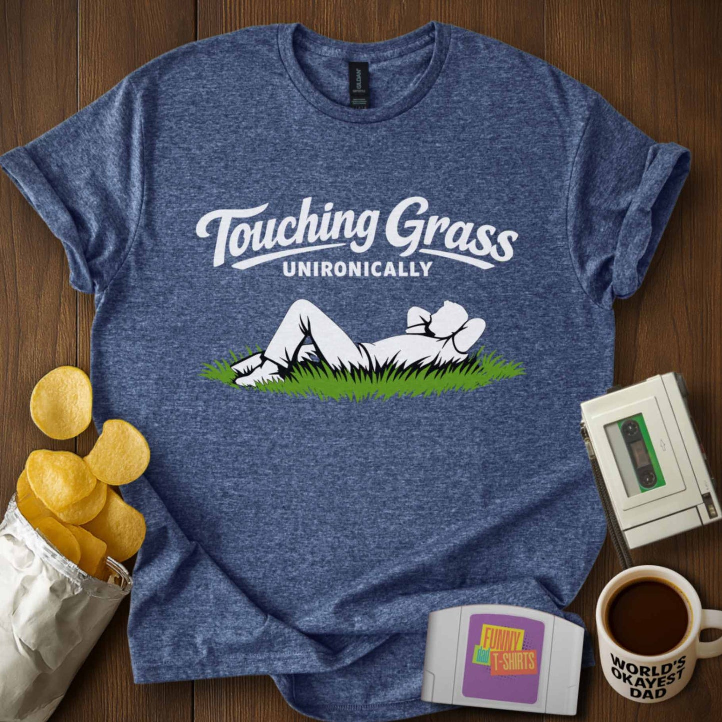 Touching Grass Unironically Tee