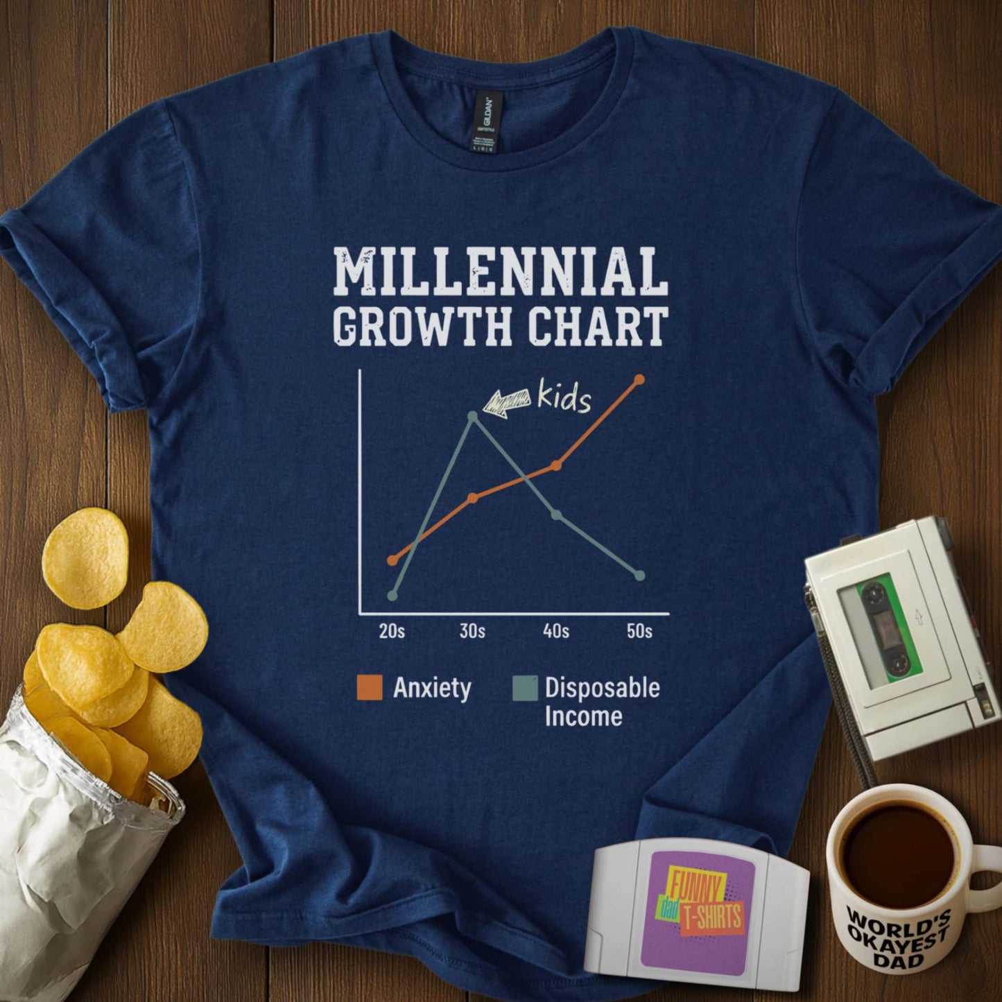 Millennial Growth Chart Tee