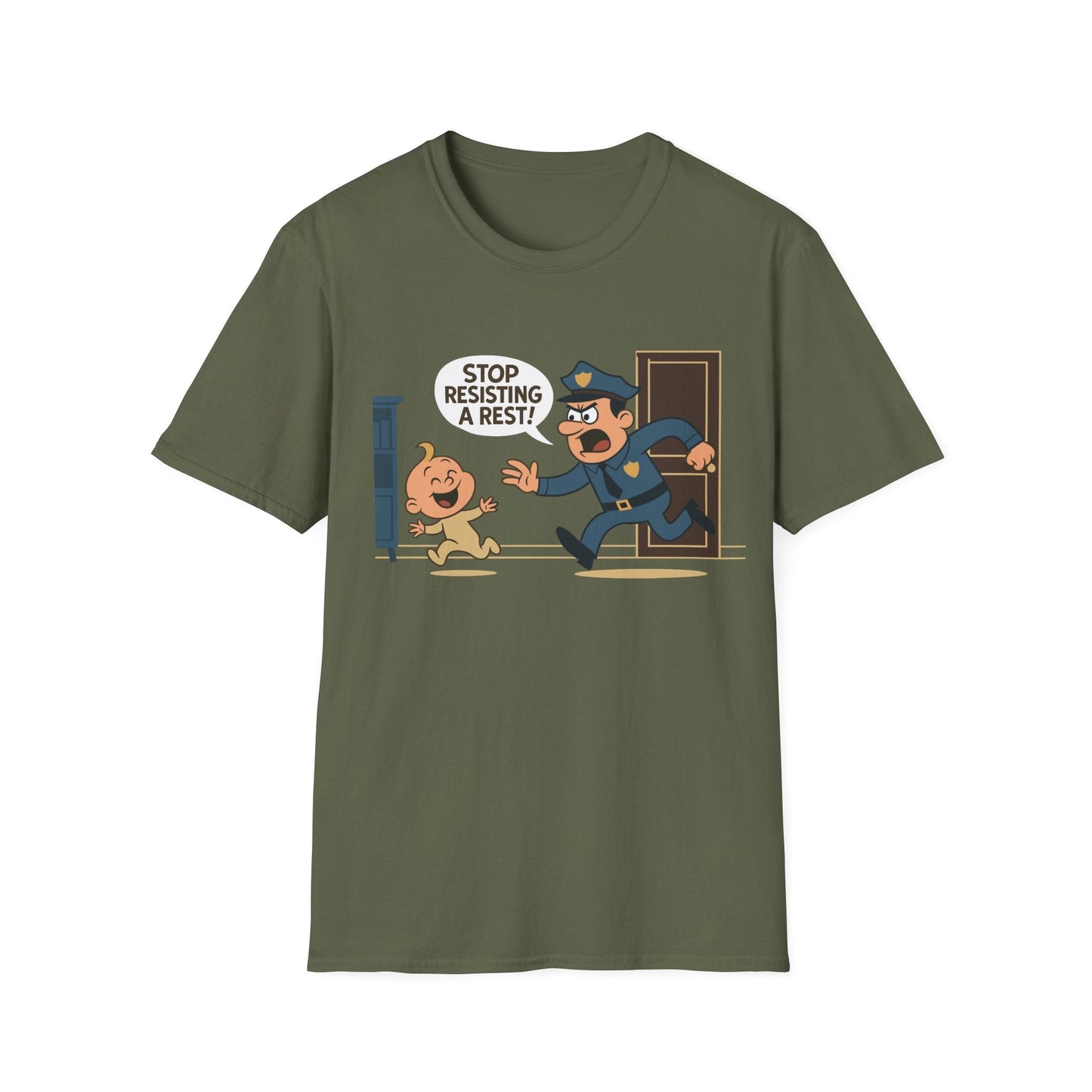 "Stop Resisting A Rest" - Dad Joke T-Shirt