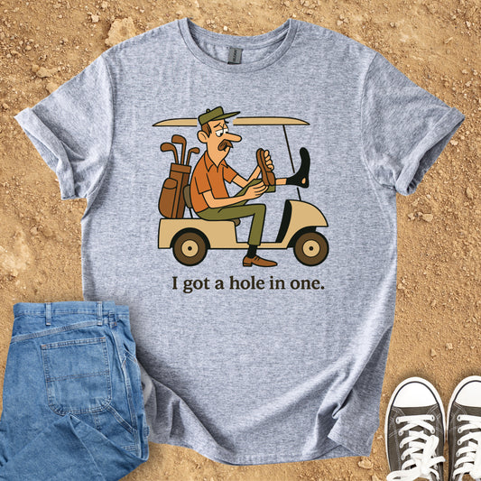 "Hole in One!" Golf Pun T-Shirt