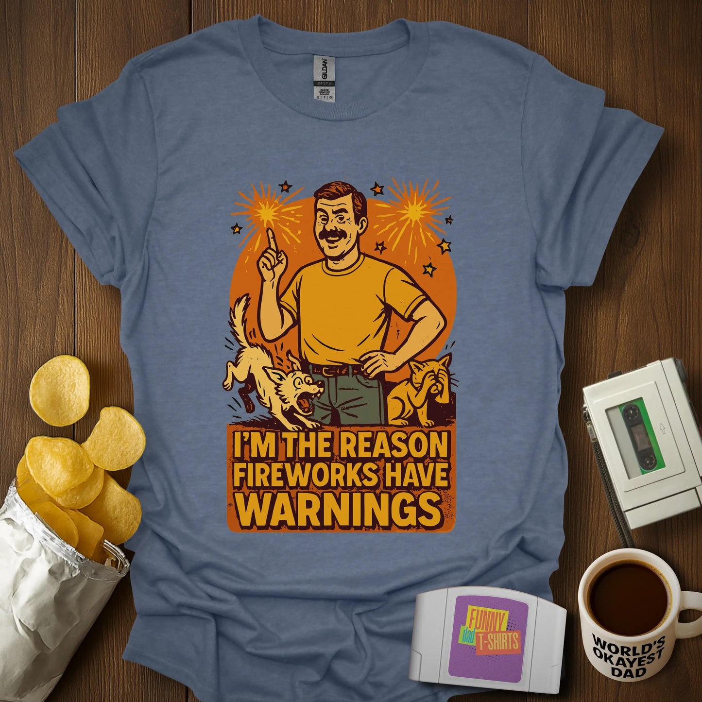 Fireworks Warning T-Shirt
