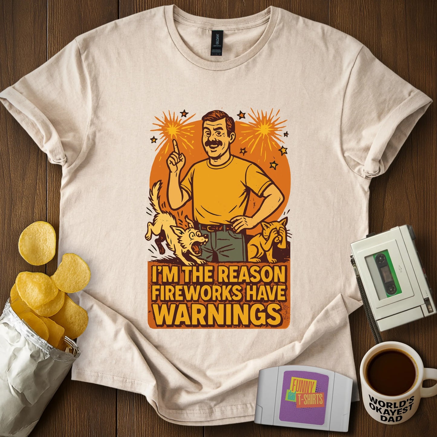 Fireworks Warning T-Shirt