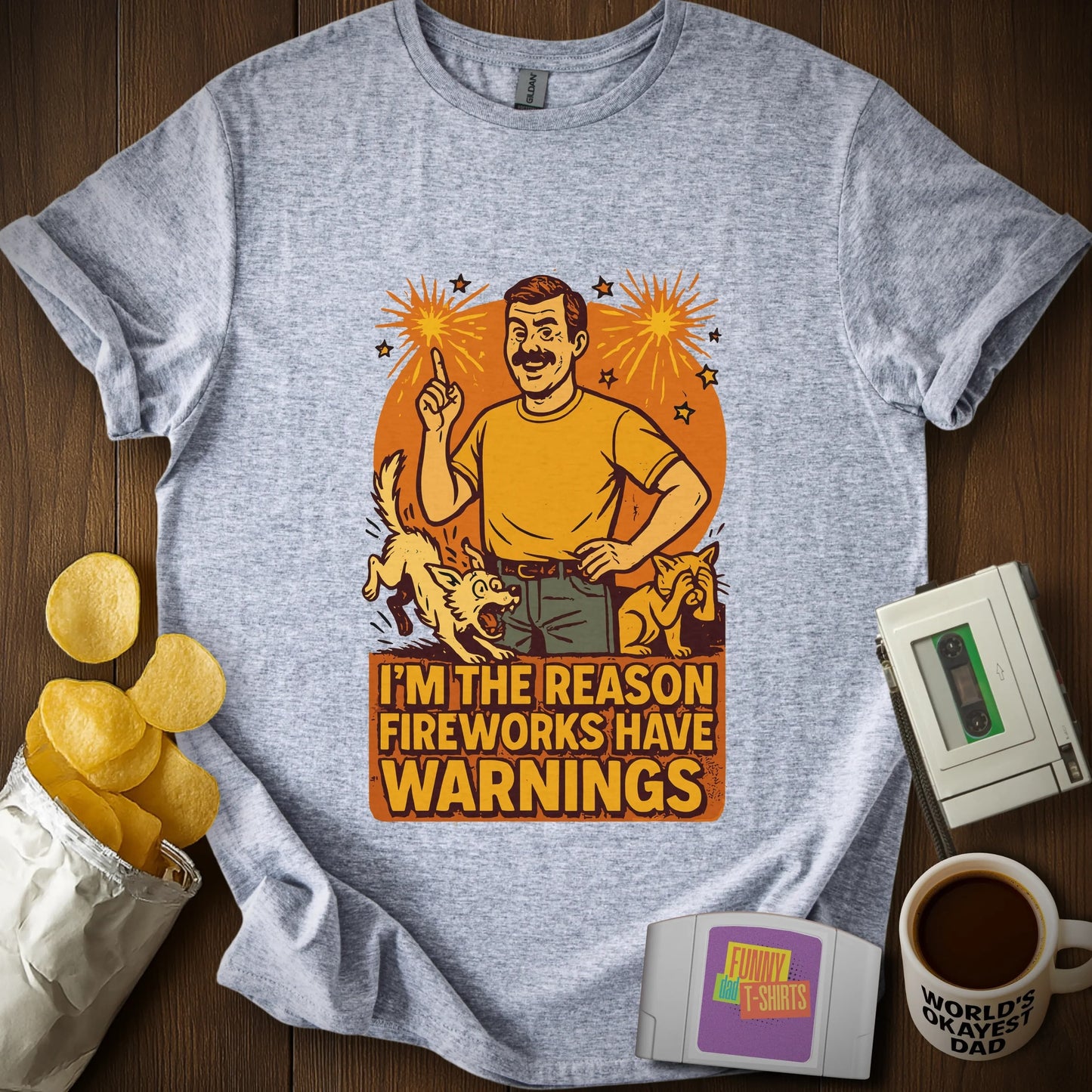 Fireworks Warning T-Shirt