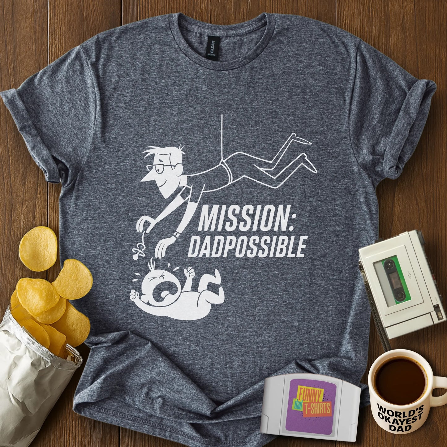 "Mission: Dadpossible" T-Shirt