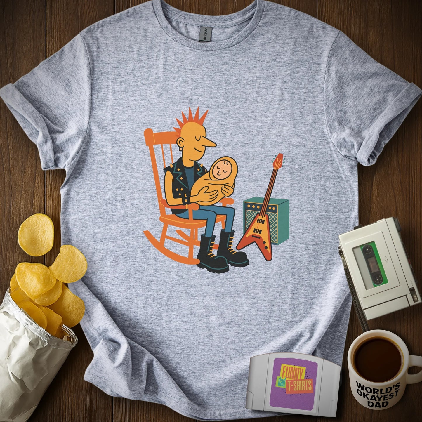 Punk "Rocking" Dad Tee