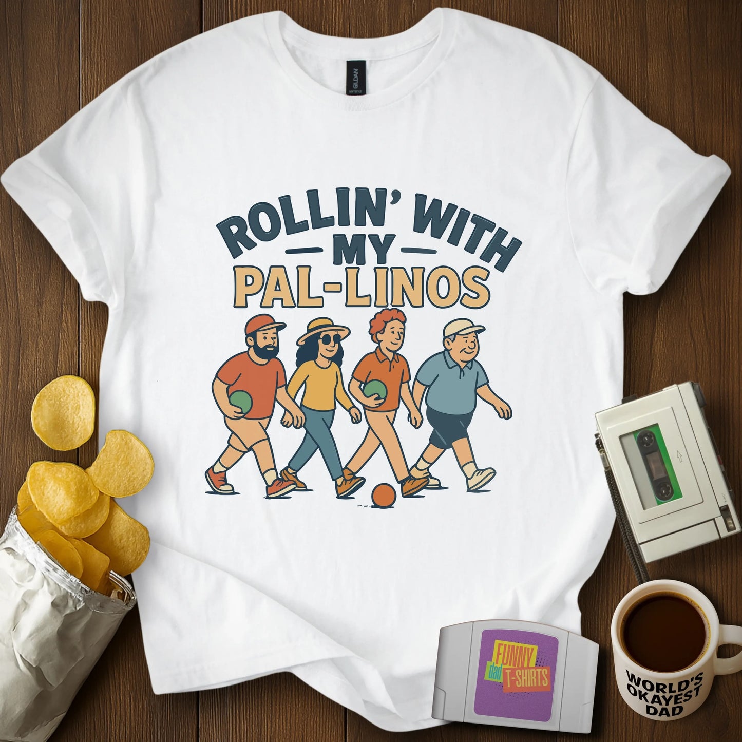 "Rollin’ With Pal-linos" Bocce Tee