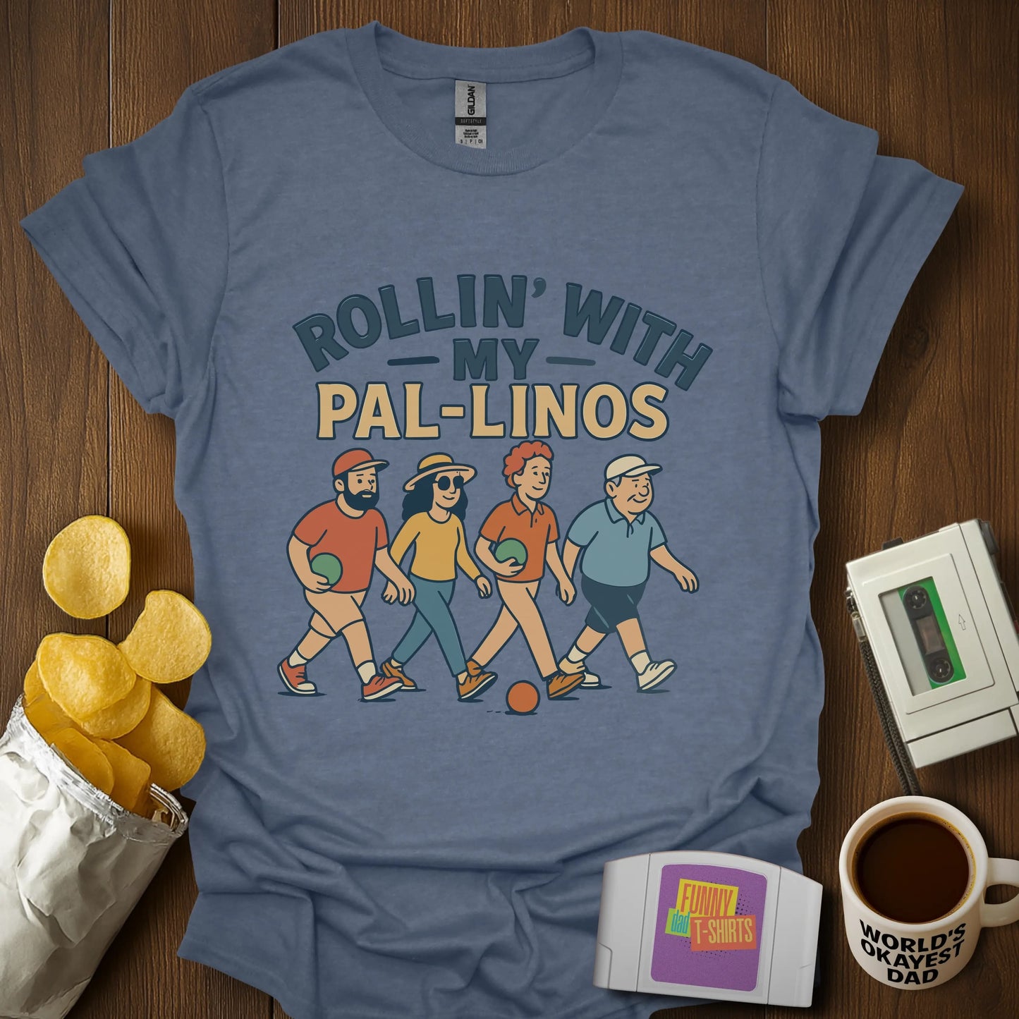 "Rollin’ With Pal-linos" Bocce Tee