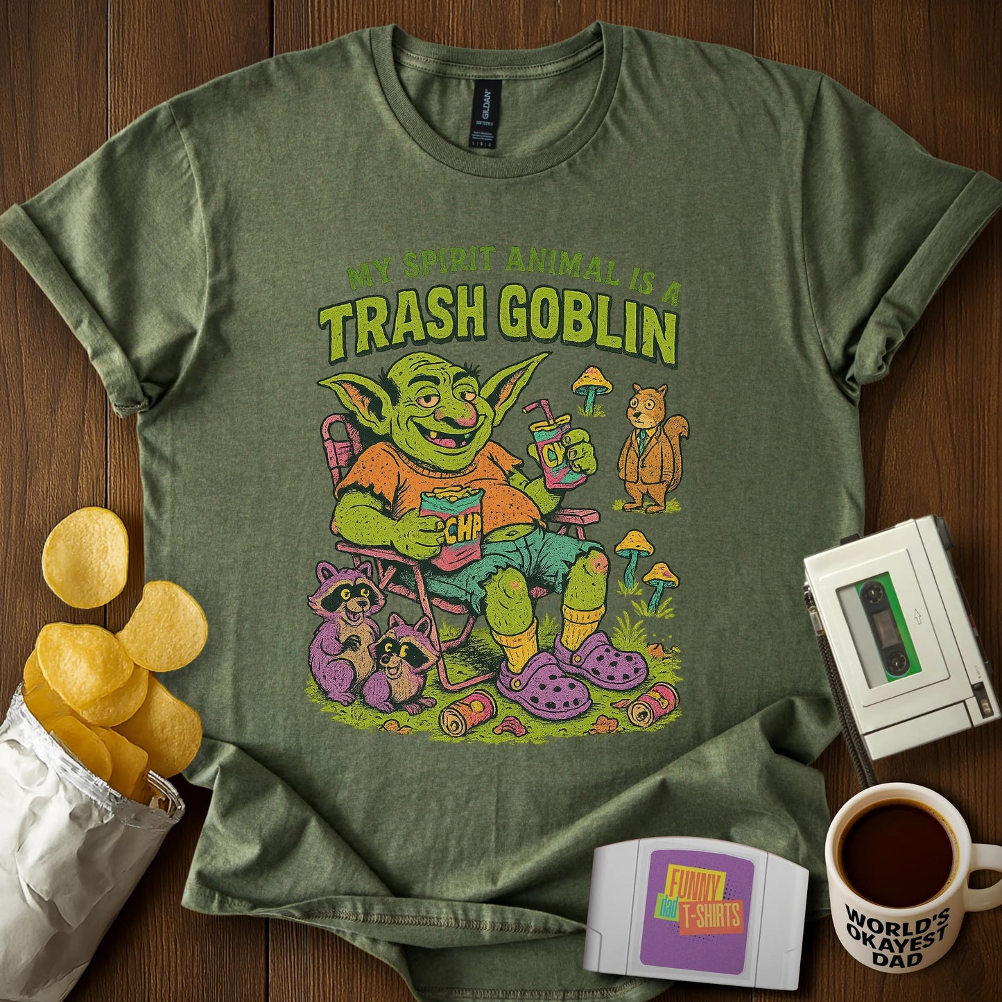 Trash Goblin Spirit Animal Tee