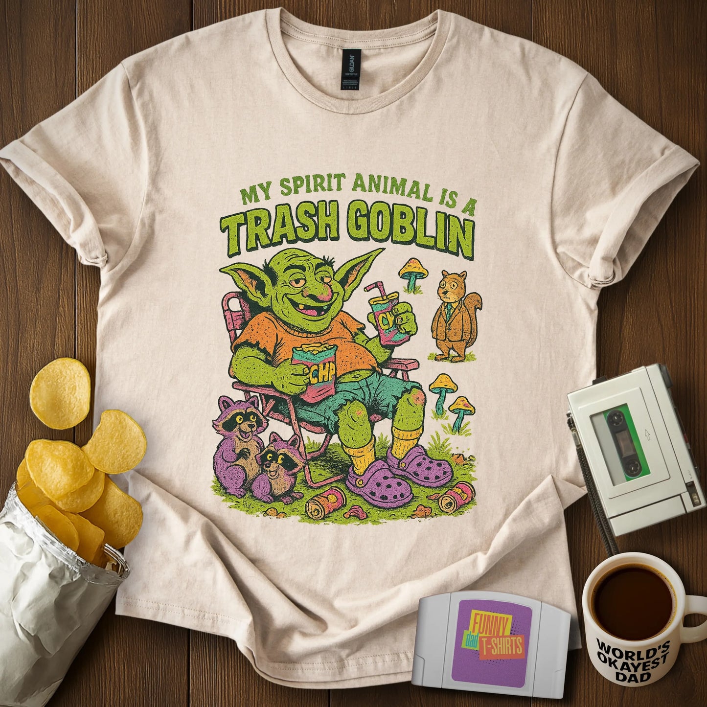 Trash Goblin Spirit Animal Tee