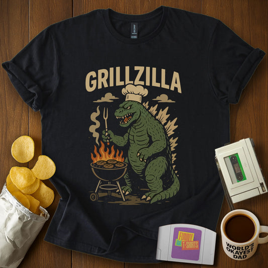 "Grillzilla" Funny BBQ T-Shirt