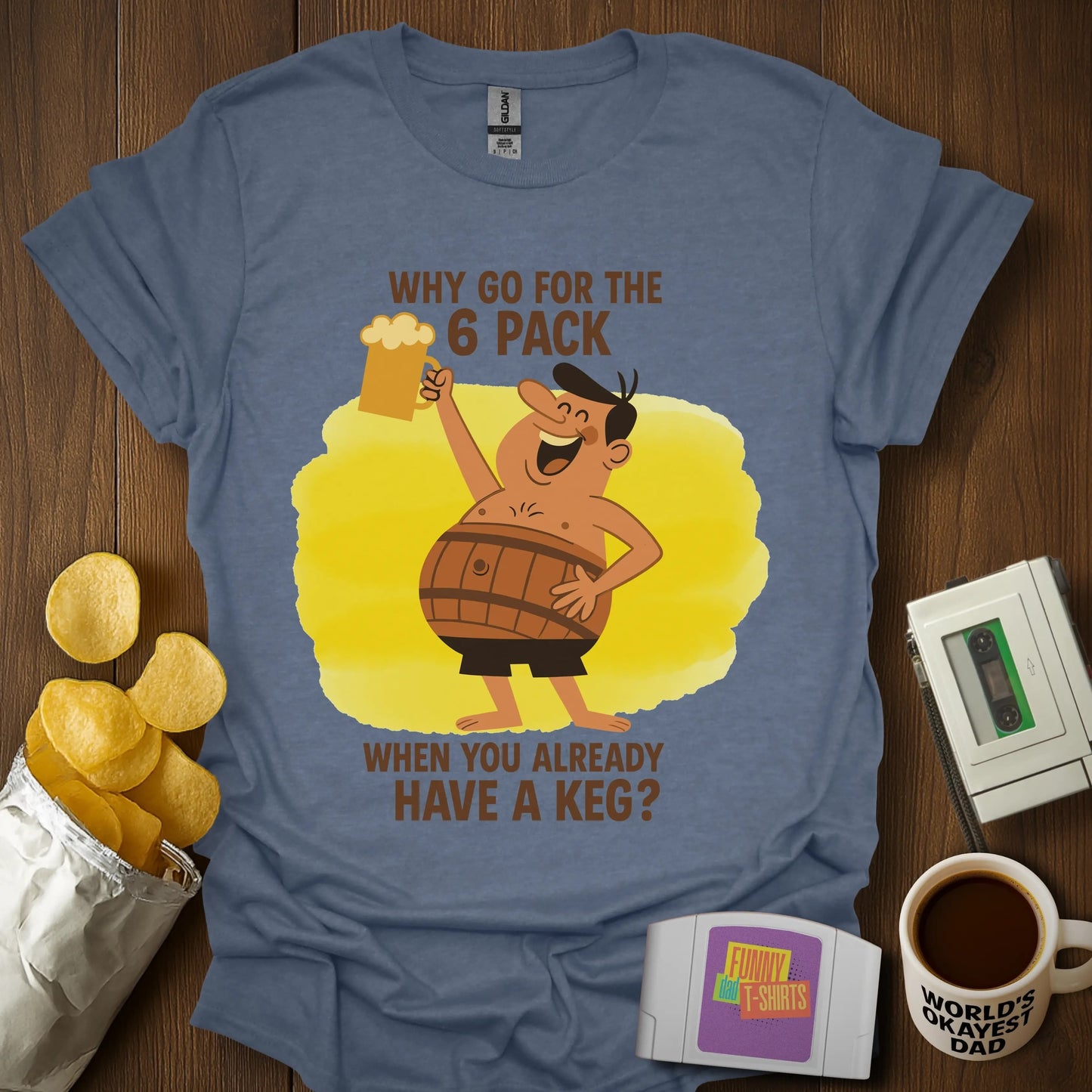 6 Pack? KEG! Tee