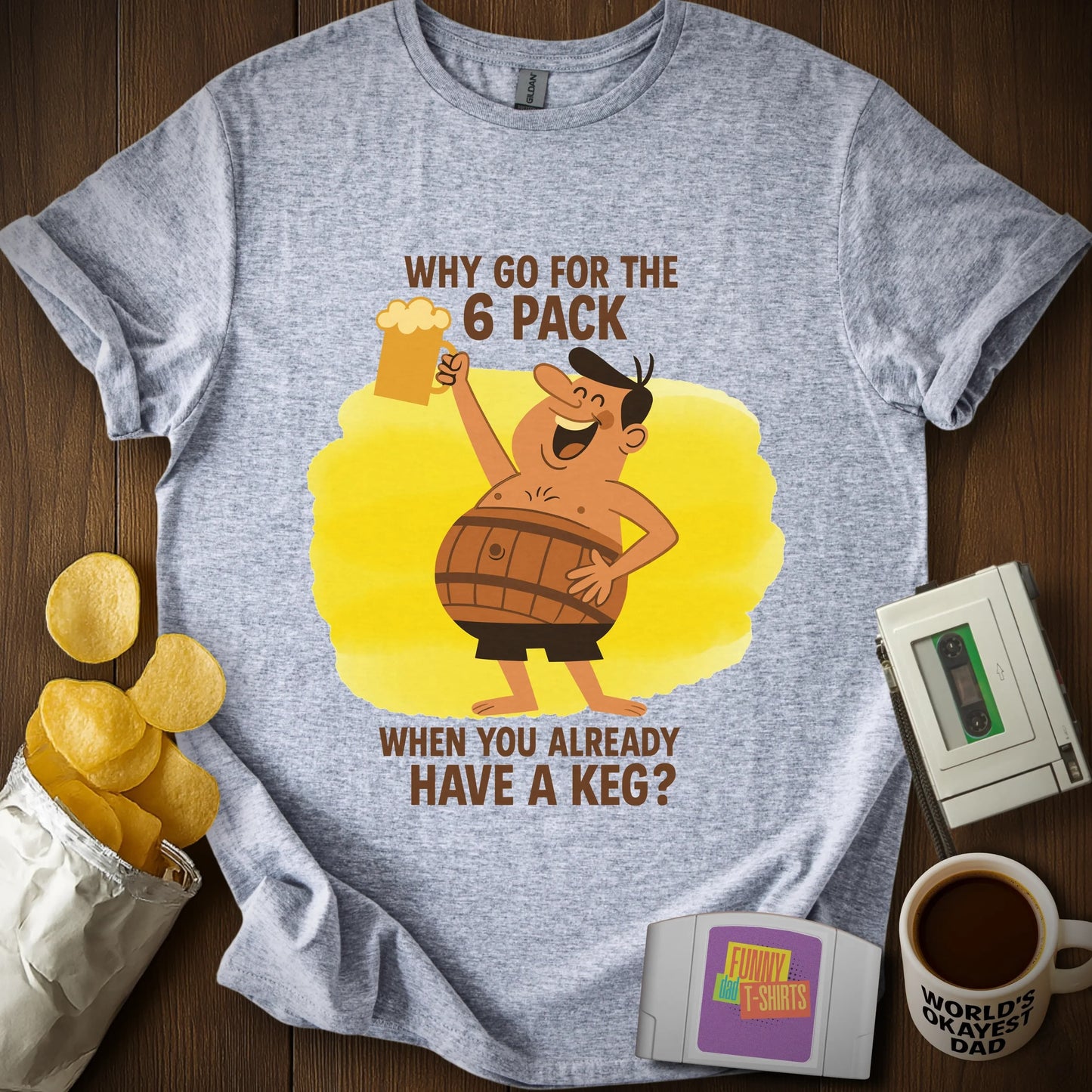 6 Pack? KEG! Tee