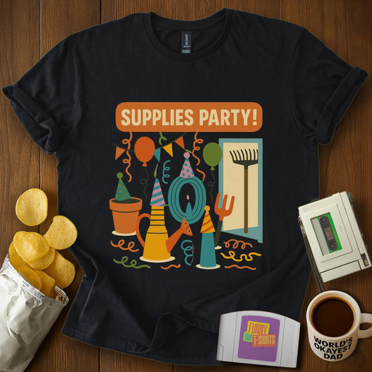 "Supplies Party!" Punny Tee