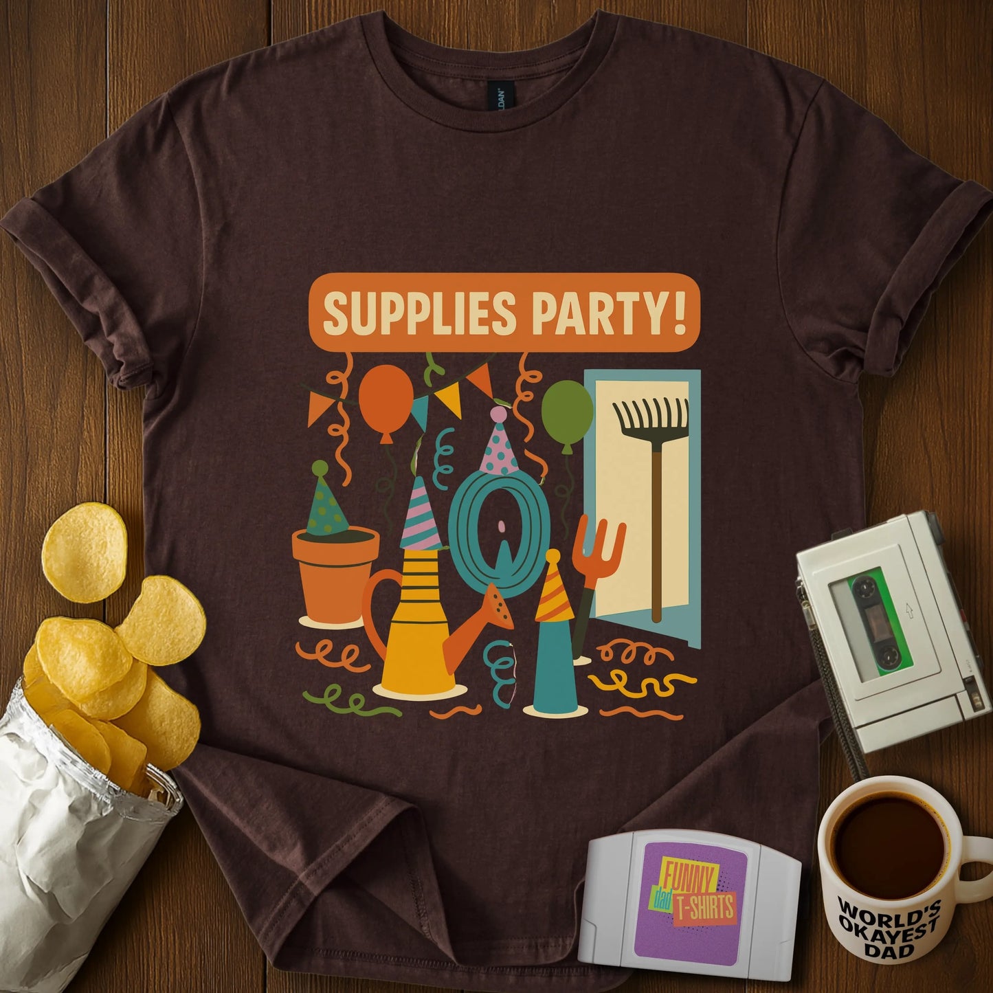 "Supplies Party!" Punny Tee