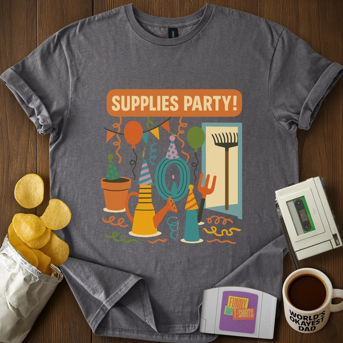 "Supplies Party!" Punny Tee