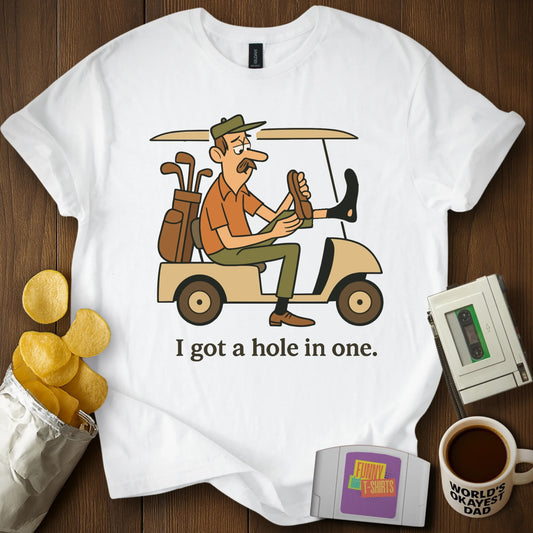 "Hole in One!" Golf Pun T-Shirt