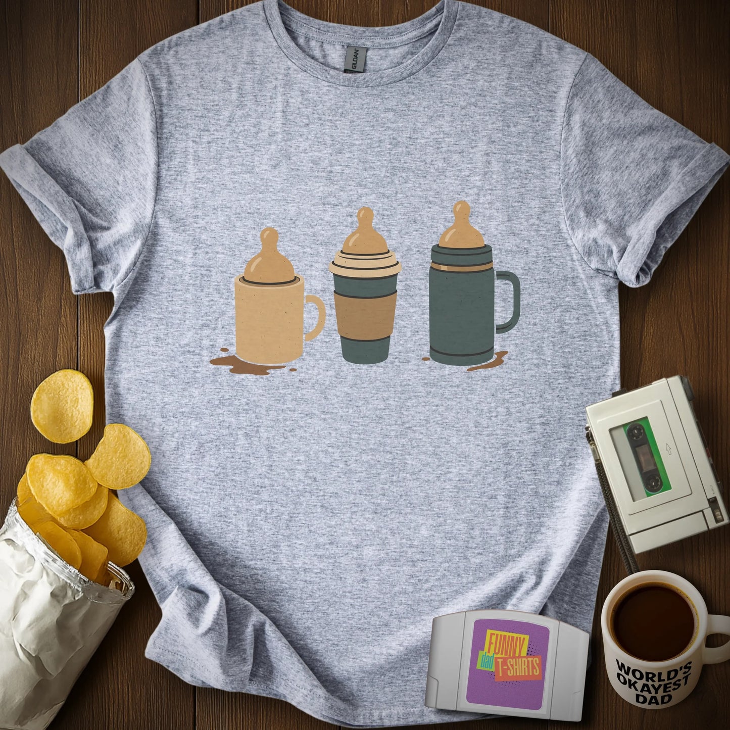 Coffee Bottle Dad Tee