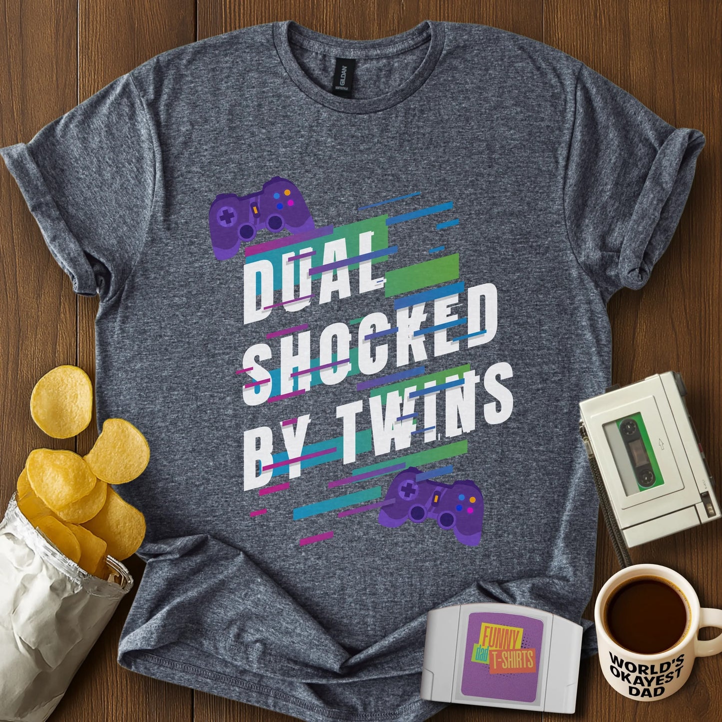 Dual Shocked by Twins Tee