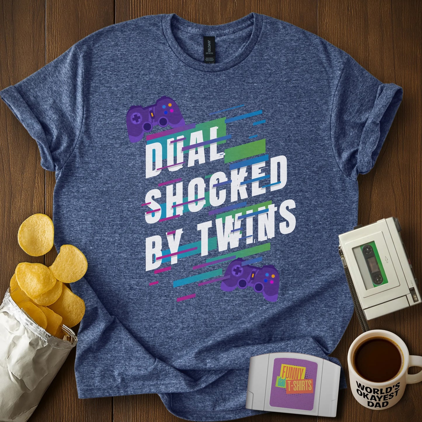 Dual Shocked by Twins Tee