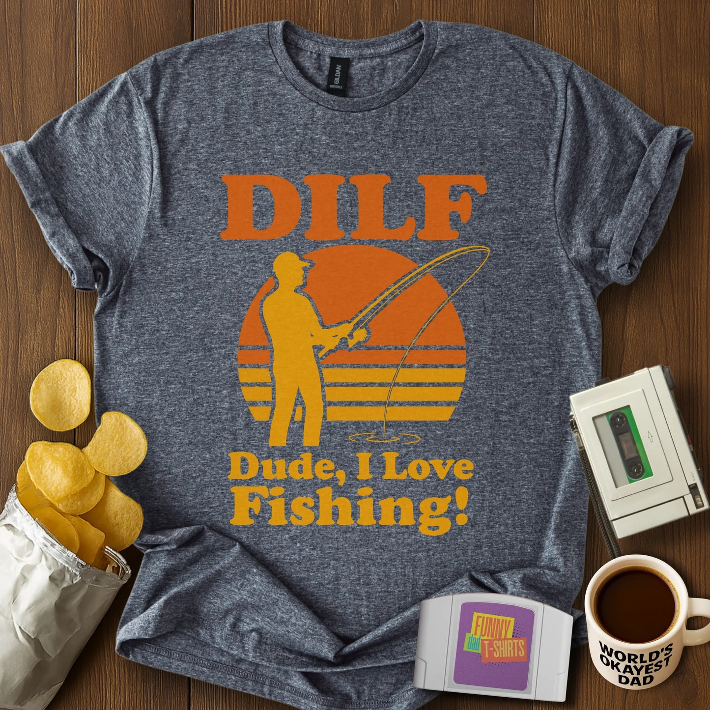 DILF Fishing Tee