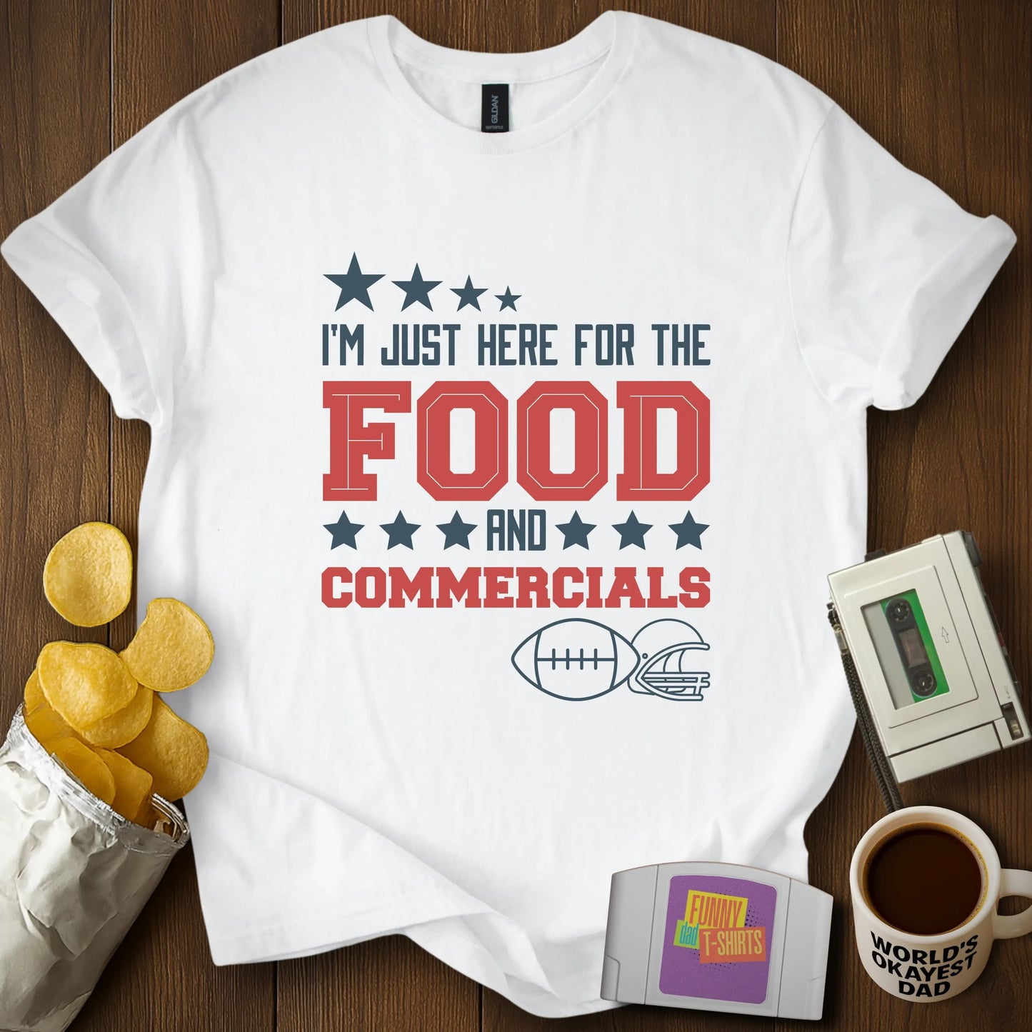 Football, Food & Commercials Tee