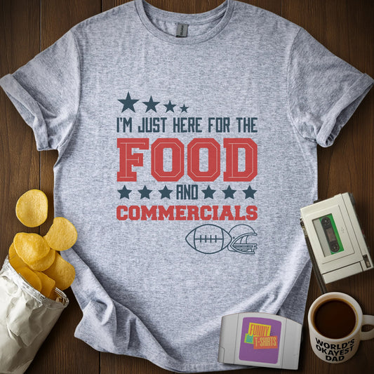 Football, Food & Commercials Tee
