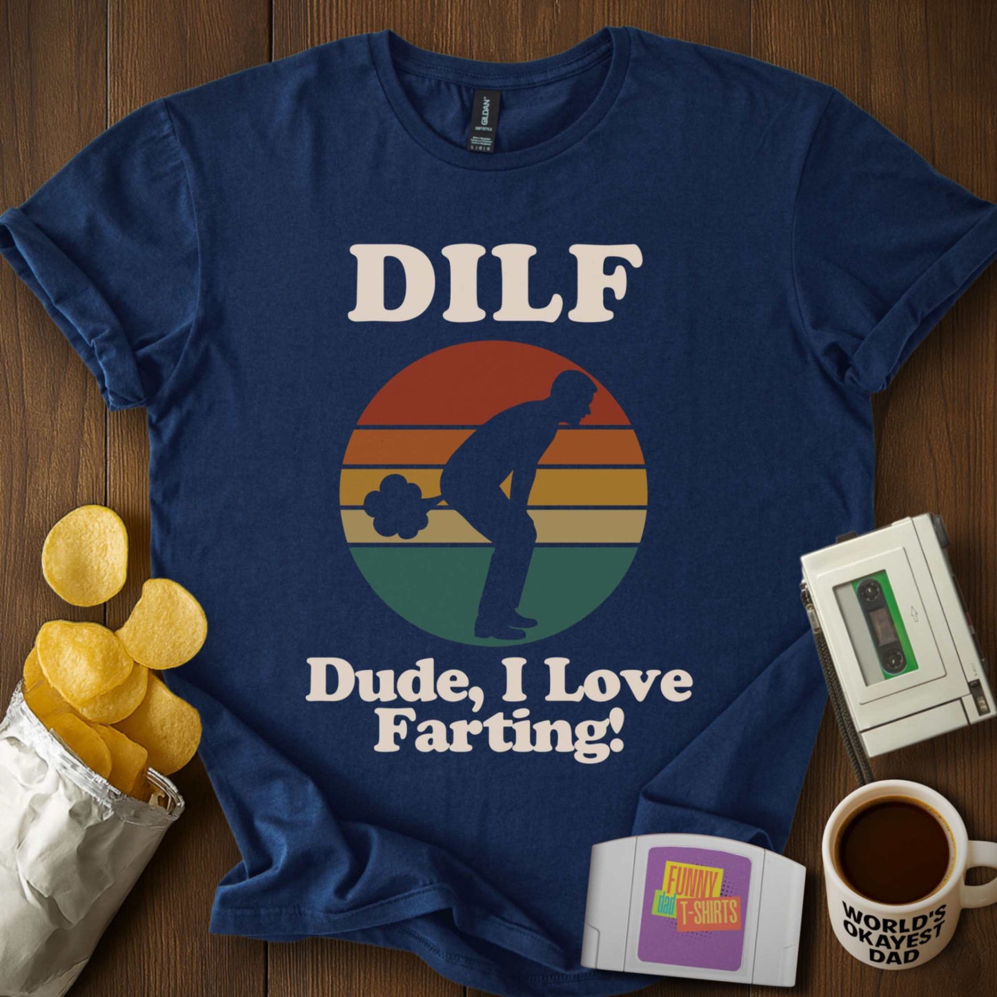 DILF Farting T-Shirt
