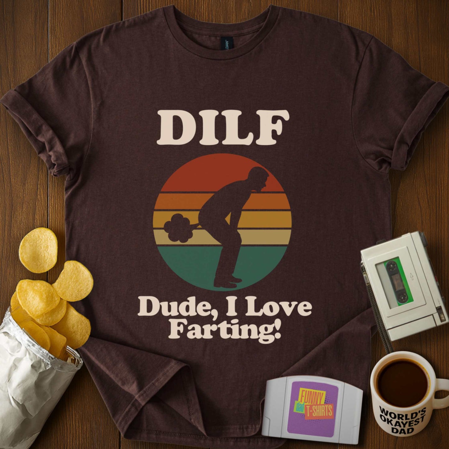 DILF Farting T-Shirt