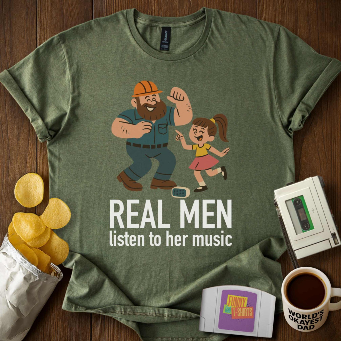 Real Men Listen to Her Music T-Shirt