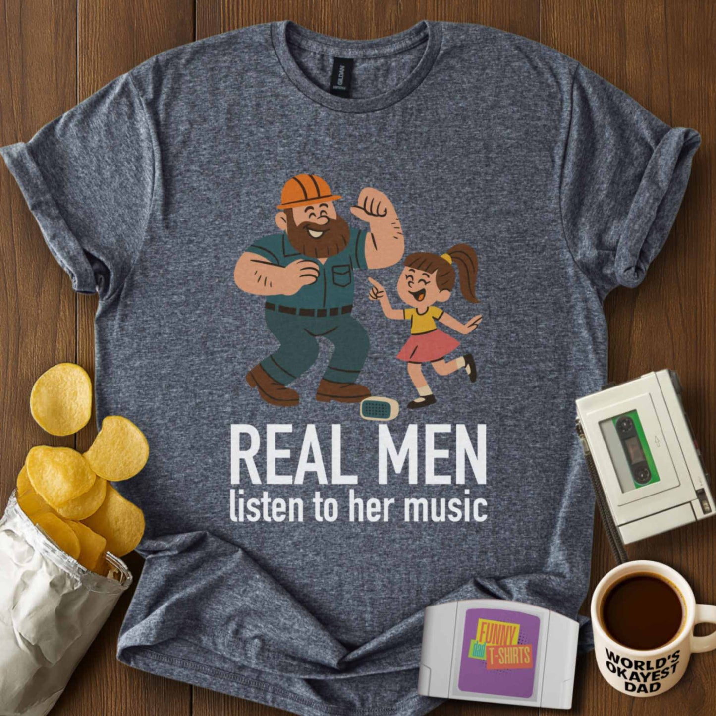 Real Men Listen to Her Music T-Shirt