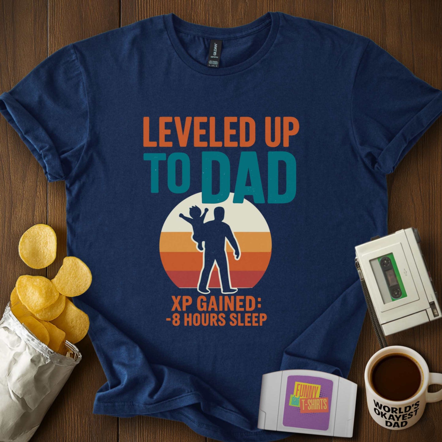 Leveled Up to Dad T-Shirt