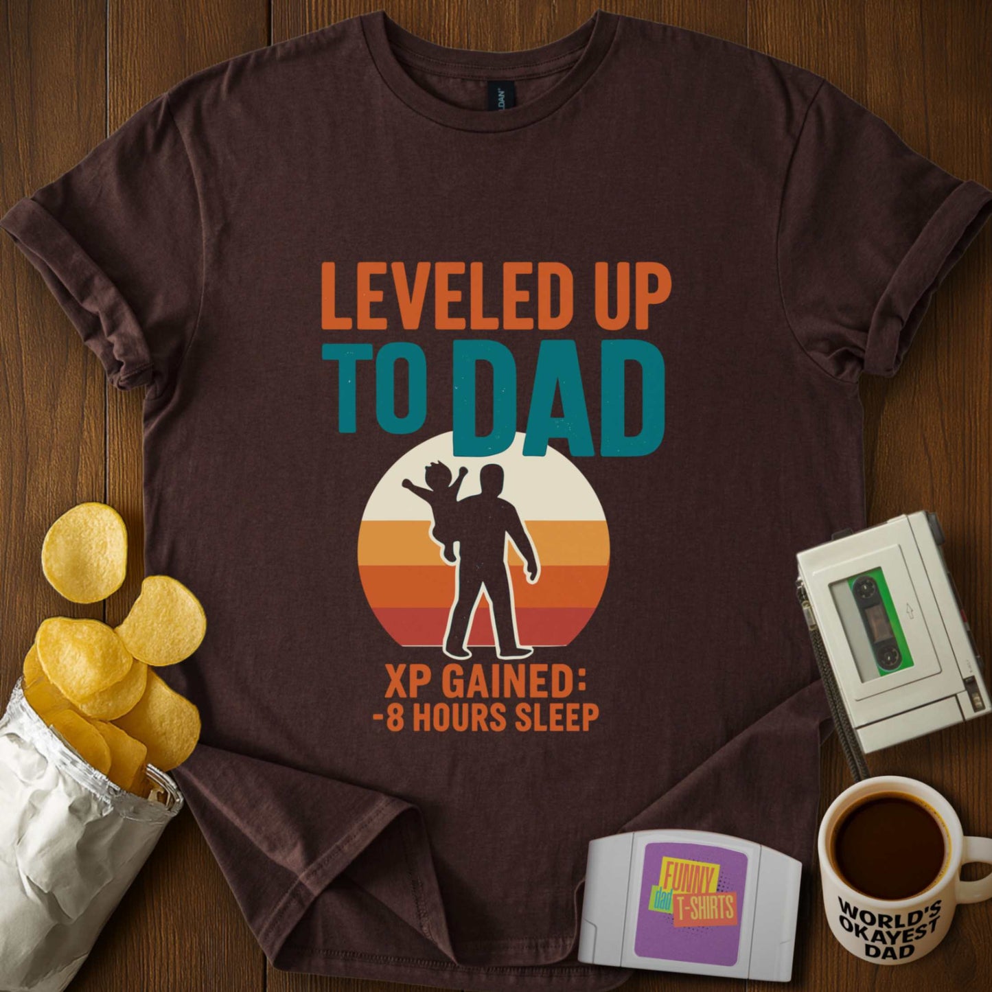 Leveled Up to Dad T-Shirt
