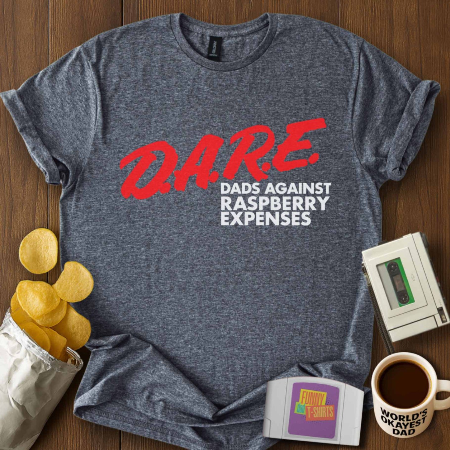 Dads Against Raspberry Expenses T-Shirt