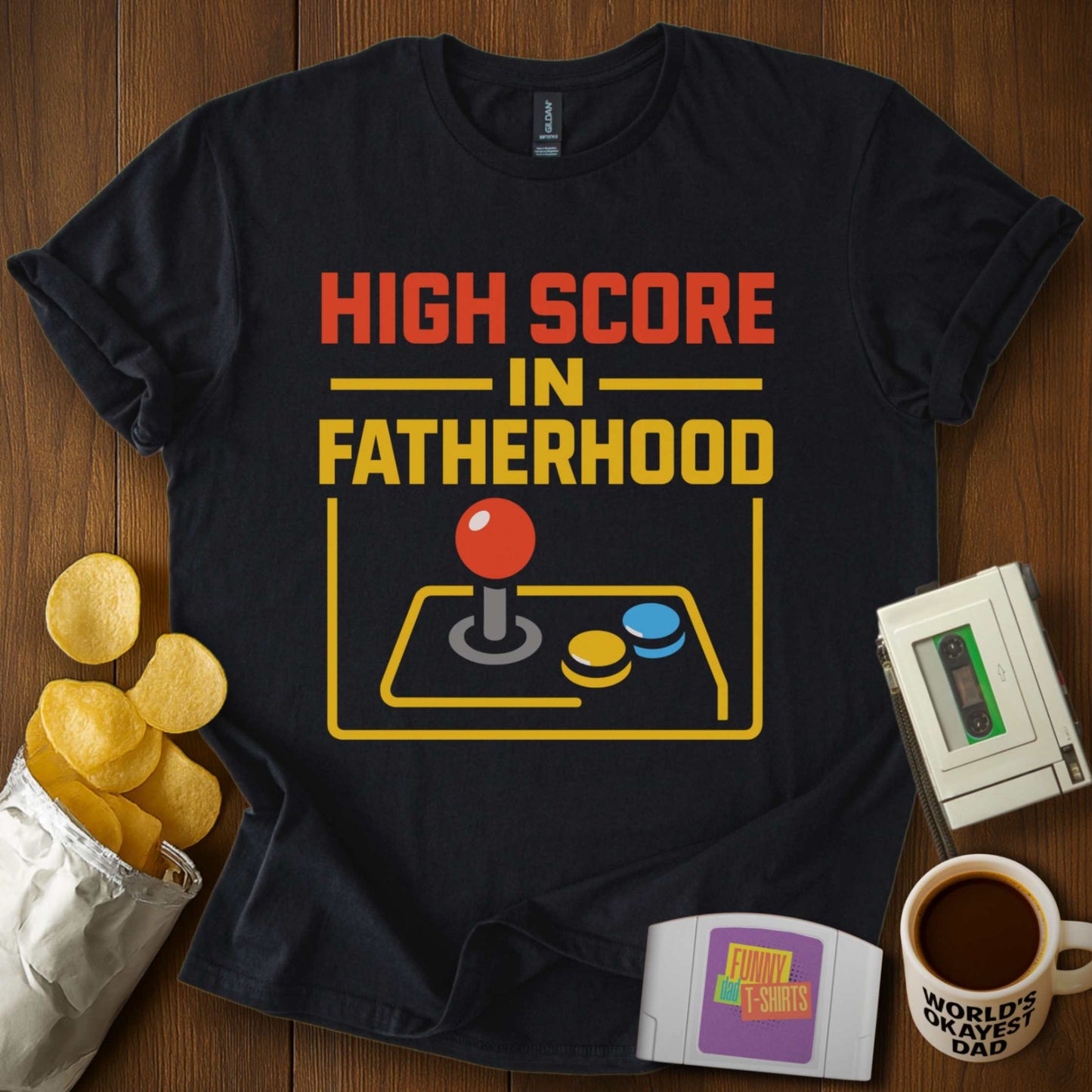 Fatherhood High Score Tee