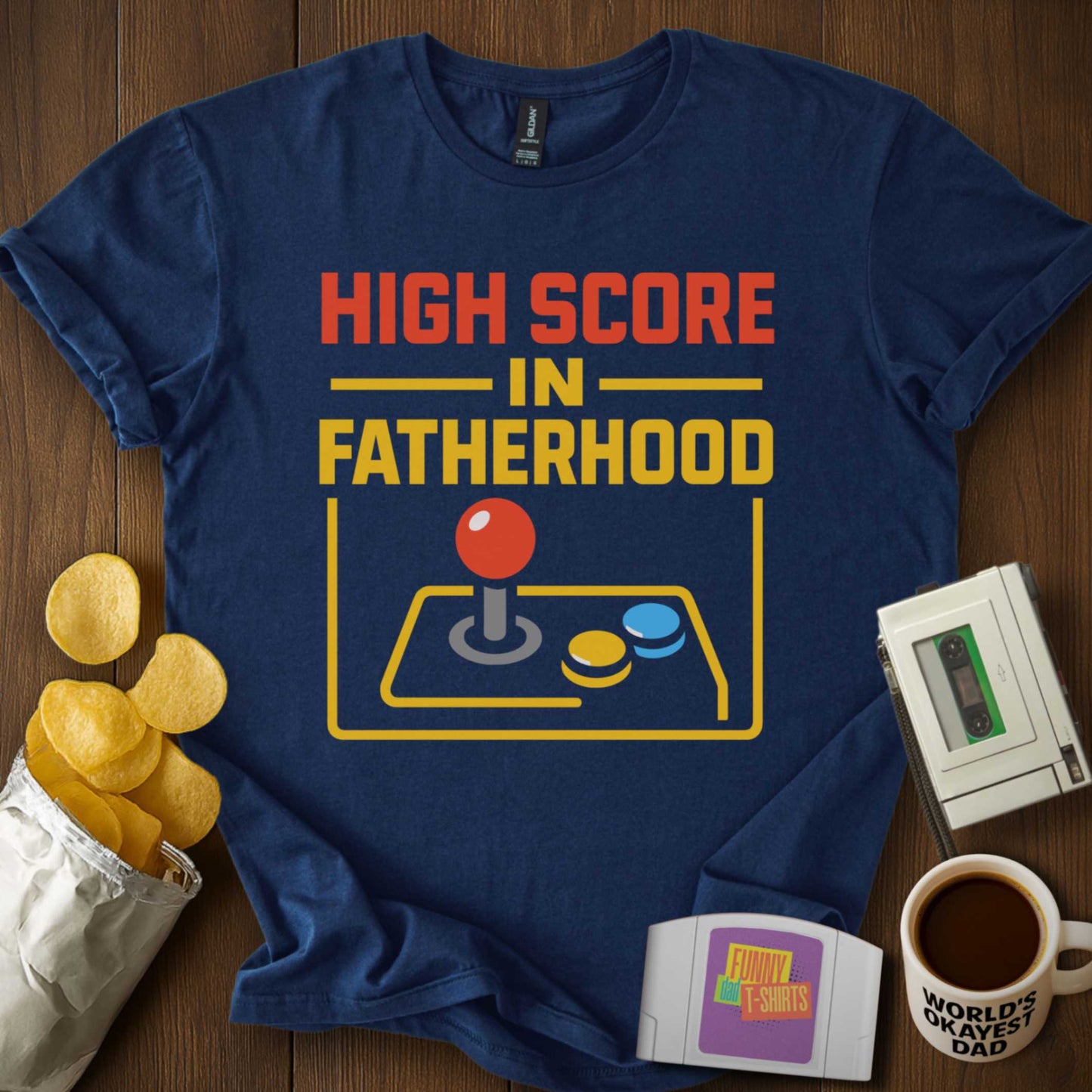 Fatherhood High Score Tee