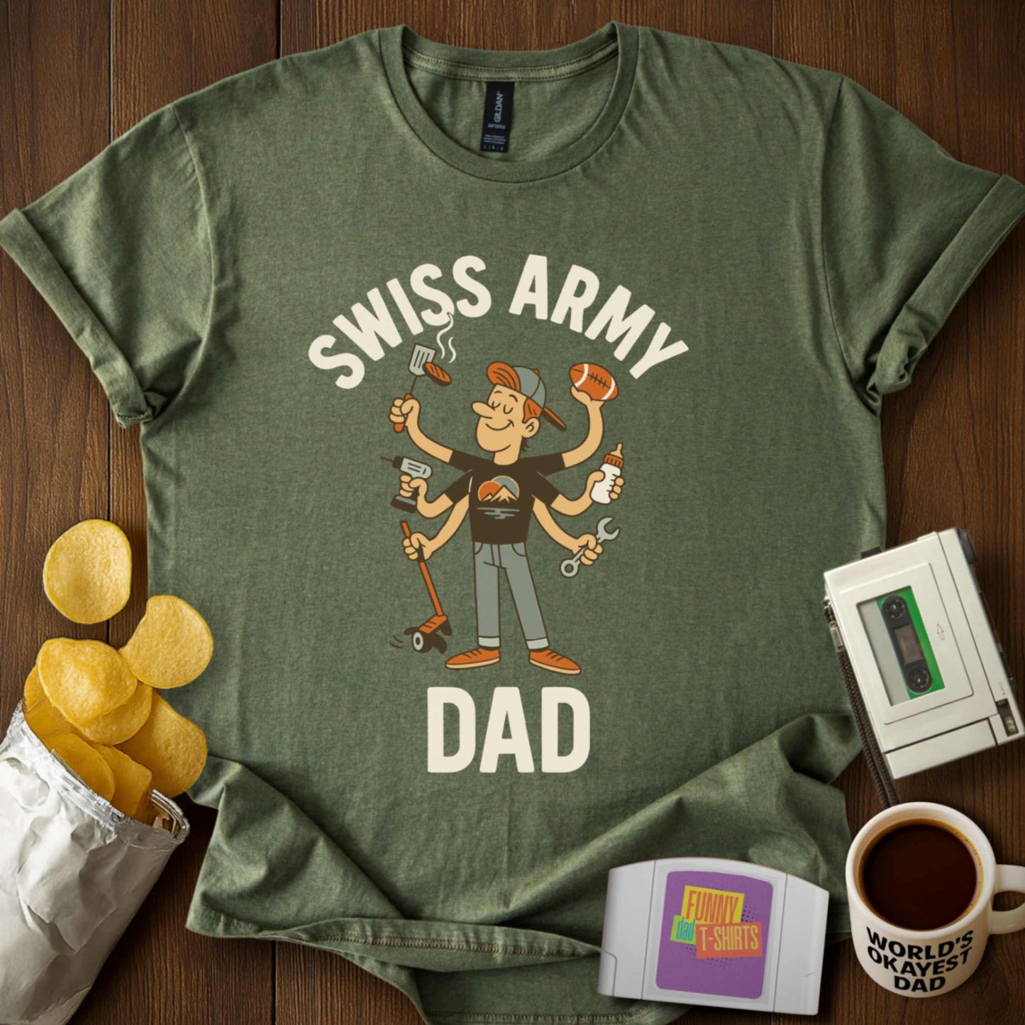 Swiss Army Dad Tee